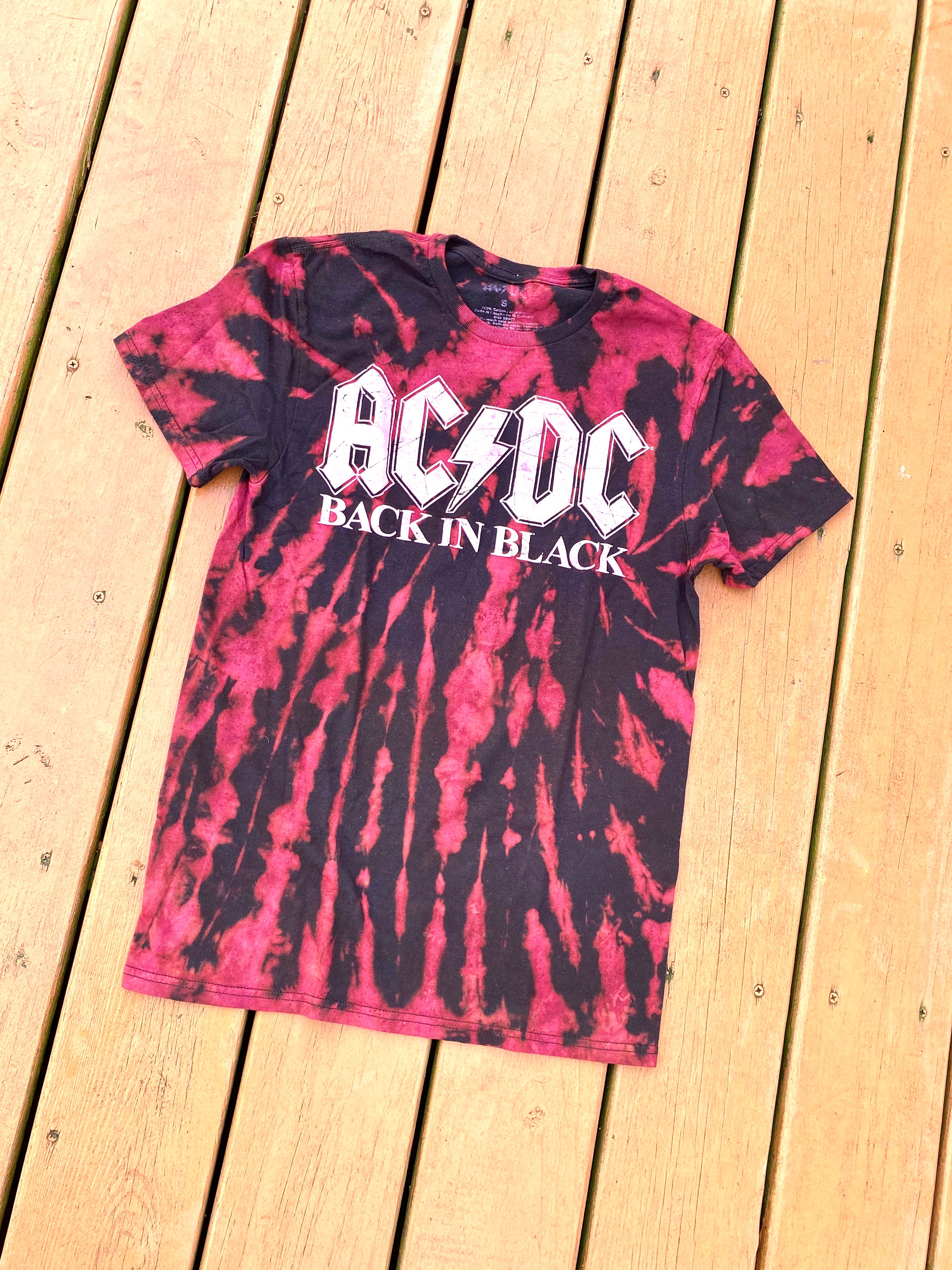 AC/DC Tie Dye T-shirt - Etsy
