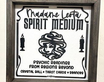 Madame Leota Wood Sign / Haunted Mansion Disney Sign / Disney Halloween Sign / Disney Haunted Mansion