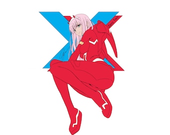 Zero Two Pilot Suit Pin *Glitter Edition*