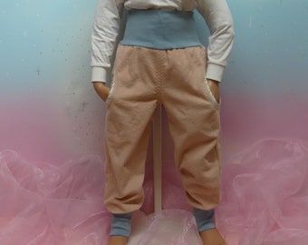 1 pieza pantalones de cera de cordón albaricoque rosa turquesa jogger bomba tamaño 50-140 Blomers Pantalones Baggy Sarouel Slim Fit Diseño único de vestido de hadas hecho a mano