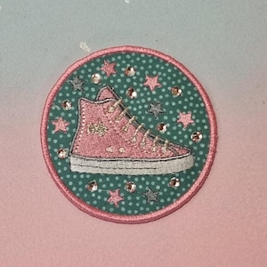Klettie Patch 10 cm Chaussure de sport Souhait pour aimant Sac d'école Application Chaussure 2025 Cône d'école Inscription scolaire Conception de robe de fée faite à la main
