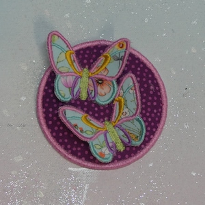 Klettie Patch 9 cm Papillon Souhait pour Aimant Cartable Application Berry Cône Scolaire Inscription Scolaire Fait Main Unique Robe de Fée Design