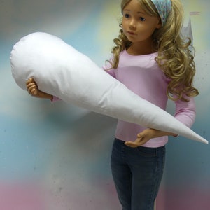 Coussin cône d'école coutil pour un cône de sucre de 70 cm ou 80 cm couleur blanc ou carte de couleur remplissage coussin tissu scolaire conception de robe de fée faite à la main