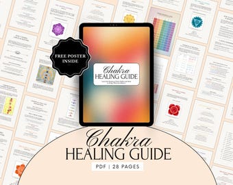 Chakra Healing Guide: Printable Worksheets & Energy Tracker (Digital Download)