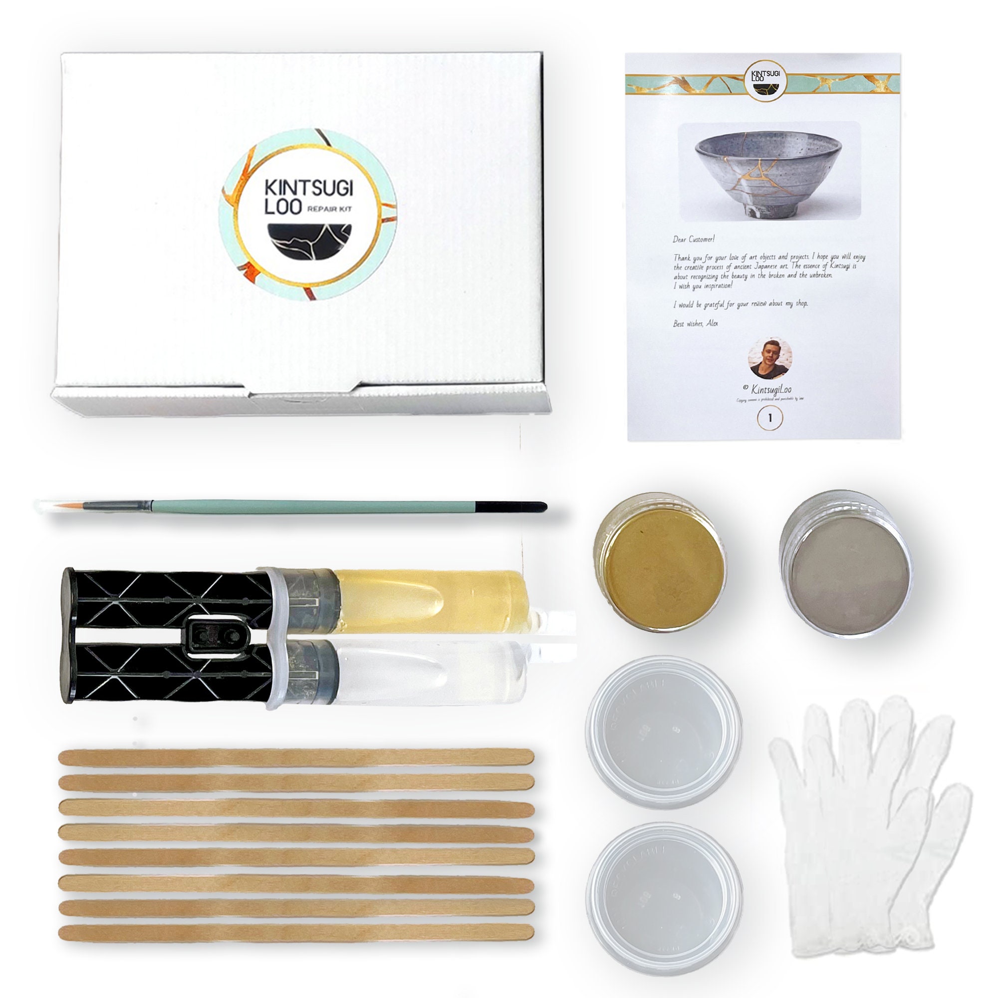 Kintsugi Repair Kit Für Keramik Geschirr Kintsugi Reparatur Set