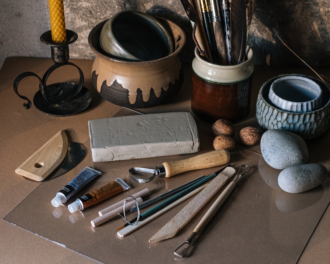 Pottery Starter Kit, Air Dry Clay Kit, Diy Pottery Kit, Diy Clay