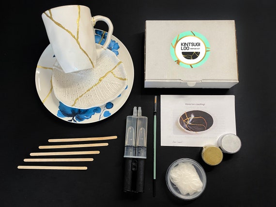 DIY: KINTSUGI KIT Repair, Ceramic Repair Kit Japanese Kintsugi