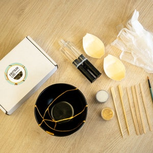 Kit de réparation kintsugi, kit de conservation de la céramique, kit kitsugi non toxique, kit kintsugi, kit kintsugi sans danger pour les aliments, cadeaux pour la fête des mères, cadeaux pour maman image 1