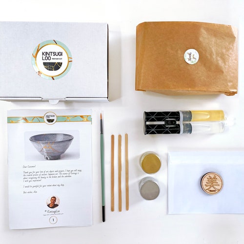 Kintsugi Kit DIY Japanese Repair Starter Kits Gold & Etsy