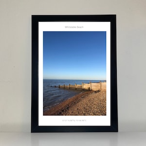 Whitstable Beach, Kent/ Kent Photo Print / Kent Wall Art / Kent Photo / Kent coast/ Whitstable print/ UKC photos