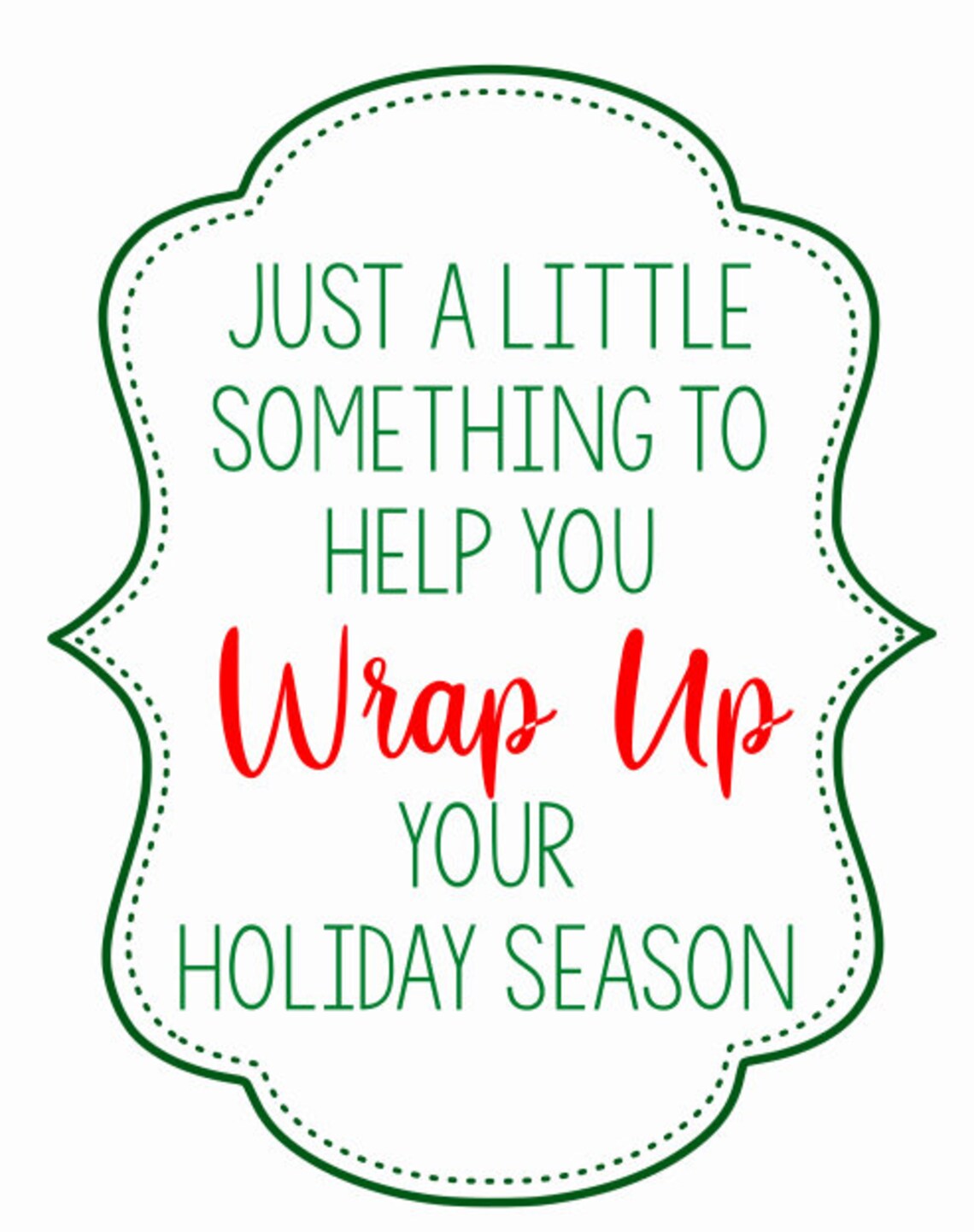 Neighbor/teacher Printable Gift Tag Gift Tag for Wrapping Paper - Etsy