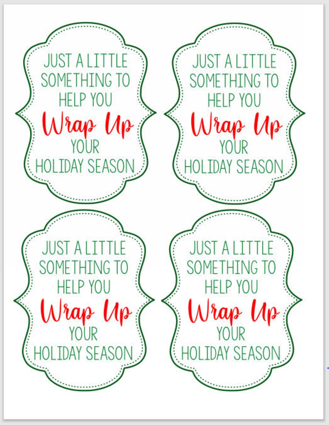 Neighbor/teacher Printable Gift Tag Gift Tag for Wrapping Paper - Etsy