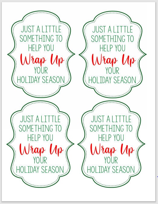Neighbor/teacher Printable Gift Tag Gift Tag for Wrapping Paper - Etsy
