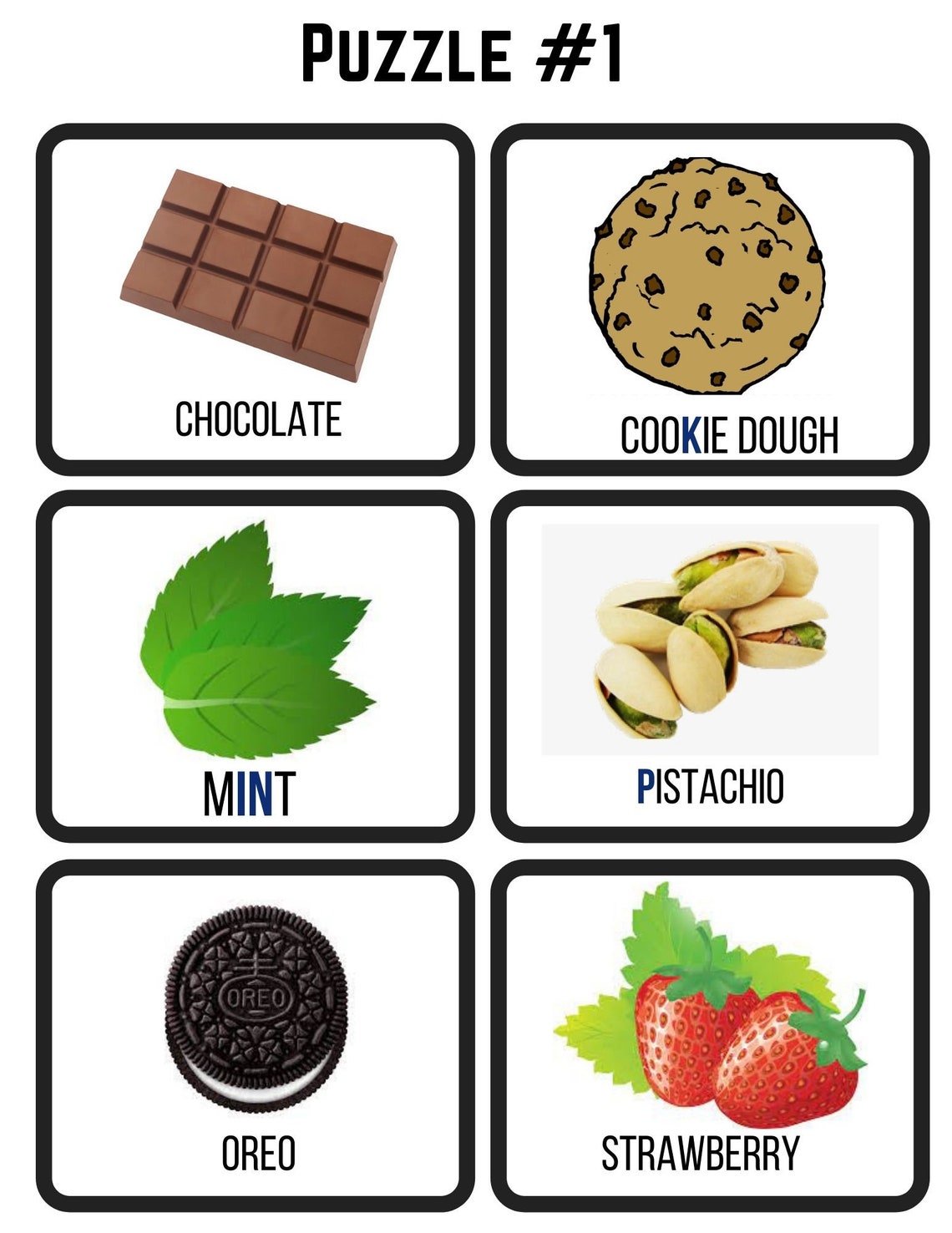 Printable Escape Room Ice Cream Escape Room Family Games Etsy