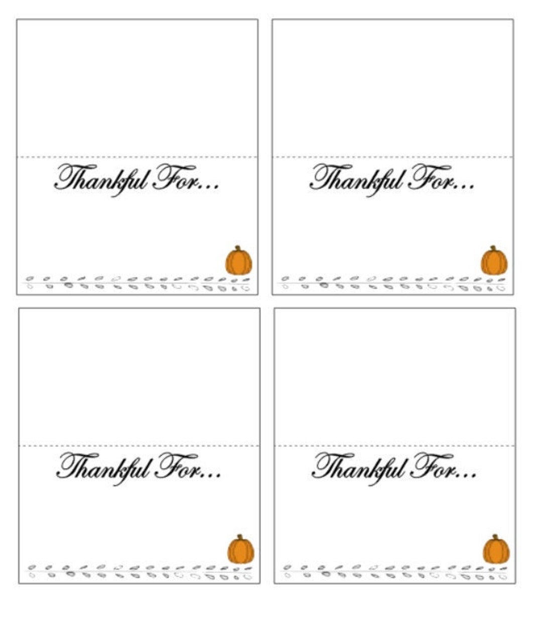 Thanksgiving Place Card Printable Instant Download - Etsy