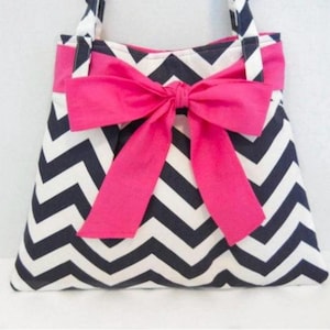 Tutoriel de couture de sac à main PDF à motif de sac à langer à motif chevron