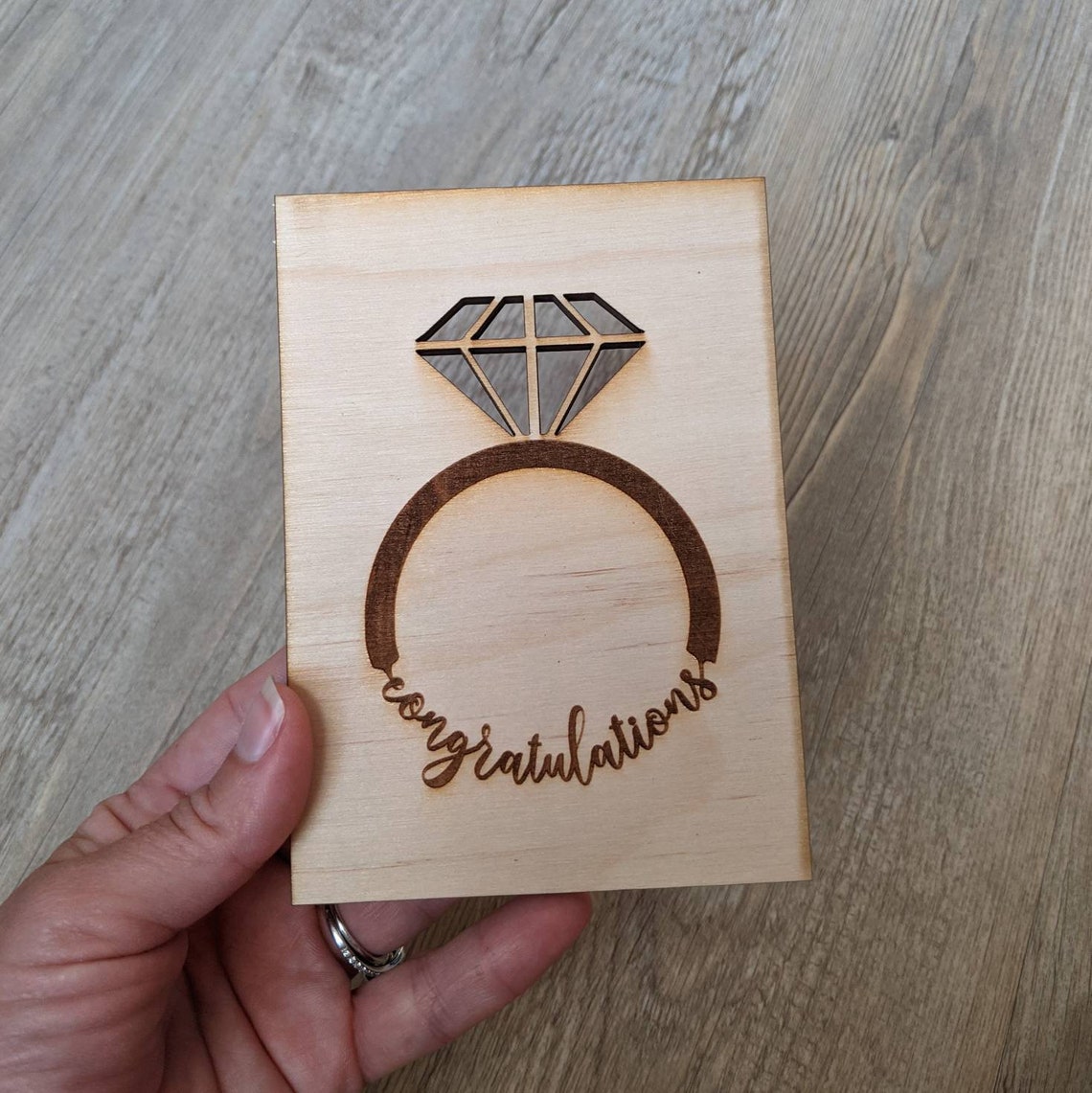 Digital Engagement Card SVG/AI/PDF Instant Download Laser Ready File