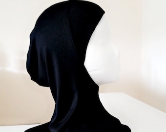 Ninja Under Hijab Cap, Ninja Cap, Hijab under scarf, hijab under cap,  cotton jersey undercap, hijab neck cover