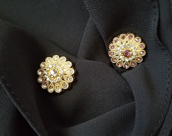Hijab Magnets, Hijab magnet Pins set of 2 rhinestone magnets