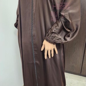 Women's Embroidered Abaya, Long dress, Black Abaya, Embroidered black abaya hijab