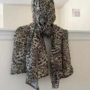 Leopard Print Modal Hijab, Printed Hijab, Modal Prints