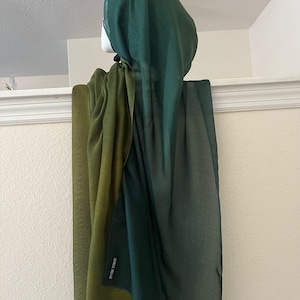 Ombre Mini Modal Hijab, ombre modal hijab, two tone modal hijabs, breathable and lightweight hijab, modal prints, modal scarf hijab