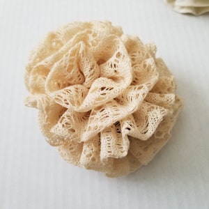 Ruffle Hair Claw Flower Hair Jaw Clamp Hair Clip Khaleeji Hijab Volumizer Jaw Clip  Chiffon Rose Flower  Barrette Bow Jaw Clip