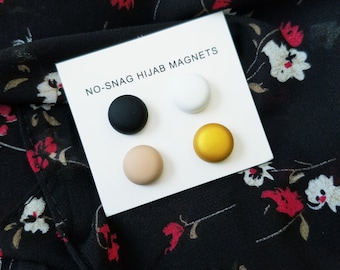 Hijab Magnets, 4 pack Hijab magnet Pins, Hijab Pins for scarf, No Snag Hijab Pins Magnetic, matte pins, Hijab Accessories, Hijab Magnet