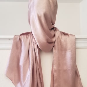 Satin Hijab, Satin shawl, muslim scarf, shawl, textured hijab, bridal hijab, gold hijab
