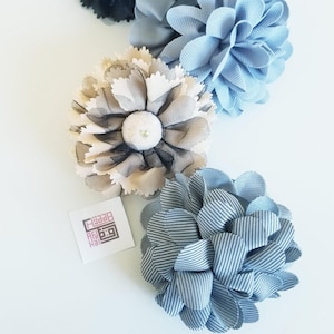 Ruffle Hair Claw Flower Hair Jaw Clamp Hair Clip Khaleeji Hijab Volumizer Jaw Clip  Chiffon Rose Flower  Barrette Bow Jaw Clip
