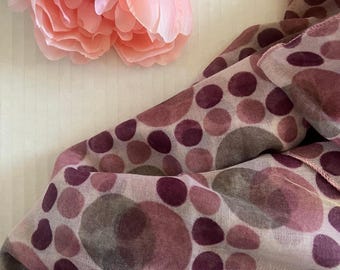 Polka Dot Hijab, Printed Viscose hijab,  polka dots printed hijab, soft viscose hijab