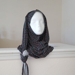 Instant Hijab, Instant Jersey hijab, Jersey Hijab, Headpiece Slip on Pinless scarf. No Pins Needed, Ready To wear, Pre stitched Jersey Hijab