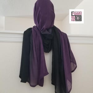 Modal Hijab, ombre modal hijab, two tone modal hijabs,breathable and lightweight hijab