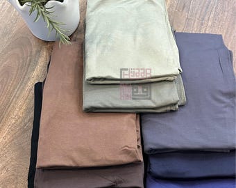 Jersey Hijab, Bamboo Jersey, Hijabs in soft material, black, brown scarves