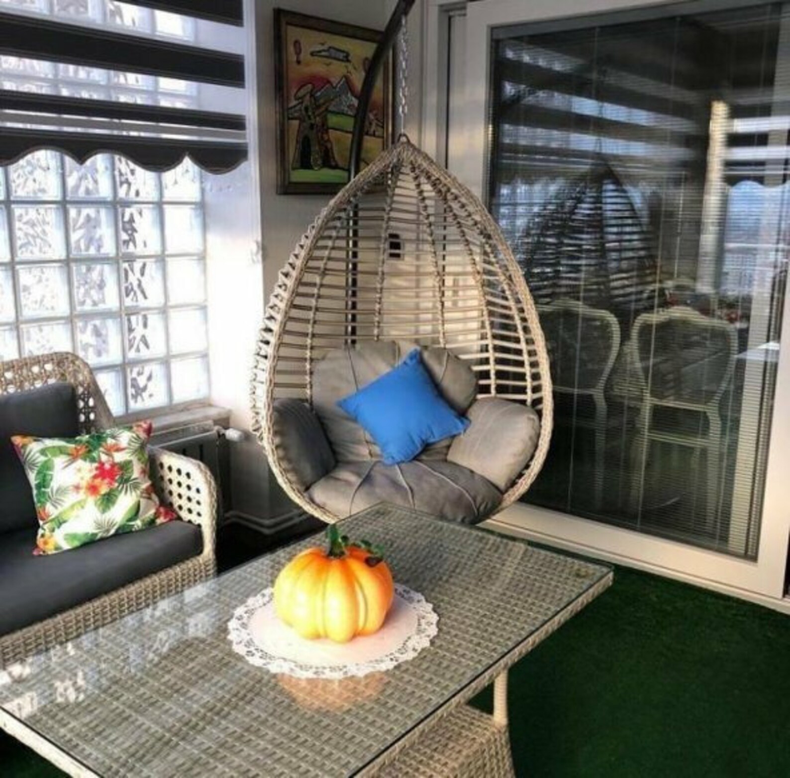 Hängesessel mit Kissen Hängekorb Hängestuhl bis 120 kg Etsy