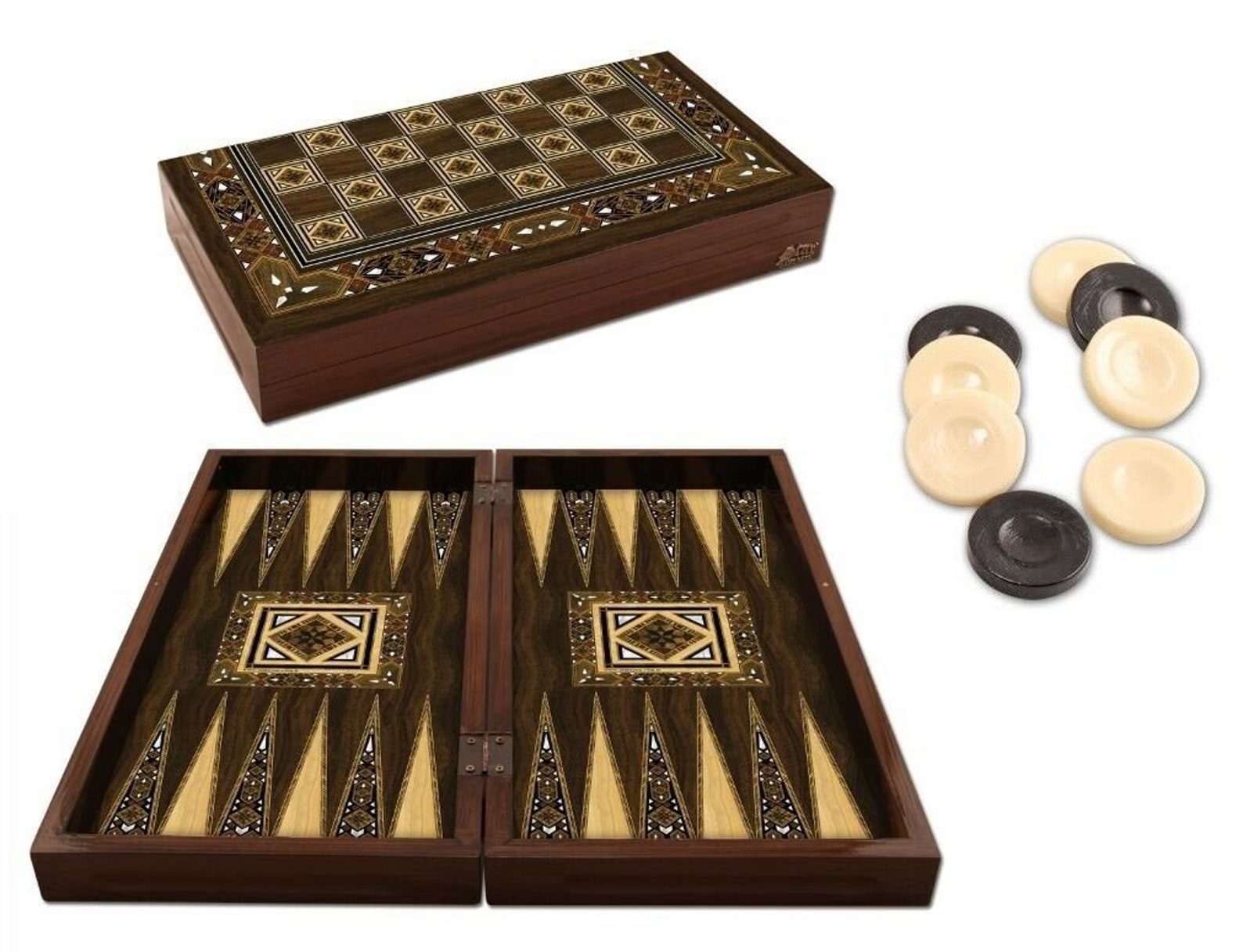 Backgammon ajedrez madera backgammon set XXL Formato 50 x 50 Etsy