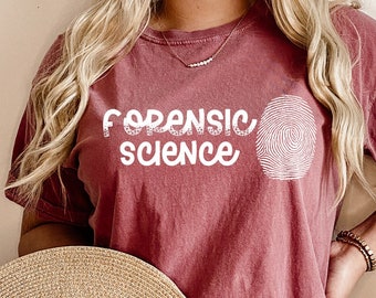 Forensic Science Comfort Colors Shirt, Forensic Ermittler, Wissenschaft Geschenke, Kriminologe Shirt, Tatort Shirt, Forensic Krankenschwester, RZ320