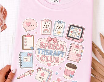 Speech Therapy Club Shirt, Speech Therapist Tee, SLP Gift, S078