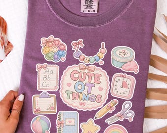 OT Things Shirt, Occupational Therapy Tee, School OT Gift, S082