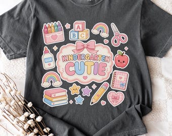 Koszulka dla przedszkolaków Cutie Comfort Colors, pastelowy prezent dla nauczyciela i ucznia do klasy, S065