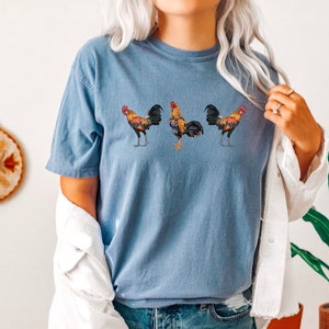 Women Chicken Shirt, Chicken Shirt, Love Chickens, Animal Shirt, Mothers Day Chicken Shirt, Funny Farmer Shirt, Chicken Lover Shirt, RZ332