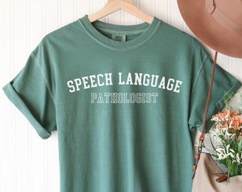 Camisa De Terapia Del Habla, Camisa Slp, Camisa De Patología Del Habla, Patólogo del Habla y Lenguaje, Terapeuta del Habla, Regalo Para SLP, Colores De Confort, RZ150
