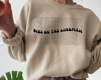 Dibs on the Lineman Sweatshirt, Line Wife Electric Bolt, Line Wife Shirt, Lineman Wife Sweater, Line Wife Sweatshirt, Lineman Wife, Lineman