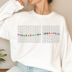 OT Sweater, Vintage Occupational Therapy Sweatshirt, OT Grad, Occupational Therapist Crewneck, OT Therapist Student,Ot graduation gift,RZ337