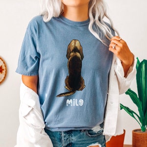 Custom Blood Hound Mom Shirt, Dog Mom T-Shirt, Dog Mom Gift, Dog Lover Gift, Blood Hound Lover Shirt, Dog Mama Shirt, Blood Hound Dad, RZ314