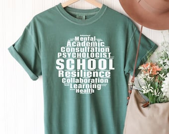 School psycholoog shirt, psycholoog team shirt, psycholoog TShirt, psychologie student T-shirt, psycholoog cadeau, school shirt, RZ166