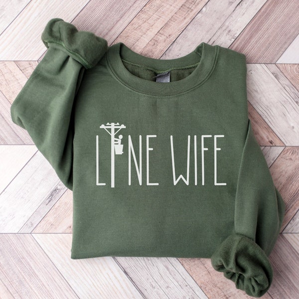 Lineman’s Wife Sweatshirt, Line Wife, Line Life, Electricians Spouse, Dibs On The Lineman, Line Wife Electric Bolt, Lineman Girlfriend,RZ272