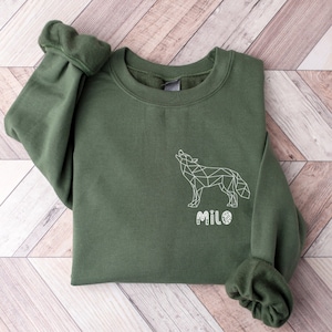 Custom Husky Mama Sweatshirt, Siberian Husky Shirt, Husky Mom Sweatshirt, Dog Shirt, Husky Shirt for Women, Husky Dog Owner Gifts, RZ297
