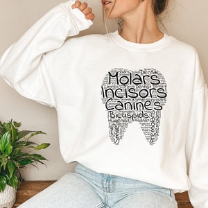 Dental Hygienist Sweatshirt, Dental Hygiene Geschenk Schule, Dh Oral Zahnarzthelfer Sweatshirt, Rdh Geschenke, Zahnarzthelferin, RZ346