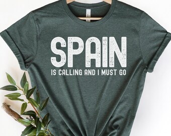 Spain Vacation Shirt, Spain Shirt, Love Spain, Spain Family Trip, Spain Travel Shirt, Souvenir Shirt, Honeymoon Shirt, Spain Family Trip